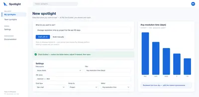 Spotlight - AI Charts & Reports for Jira for Atlassian — screenshot