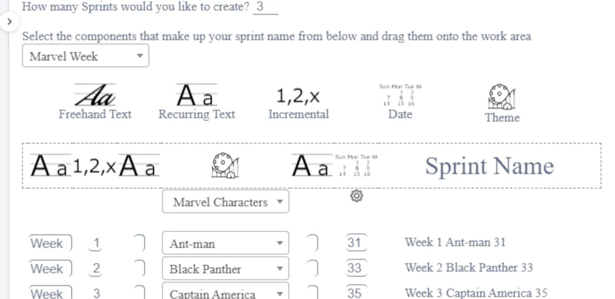Sprint Generator — screenshot from the Atlassian Marketplace listing