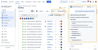 Sprint Performance Assistant for Atlassian — screenshot