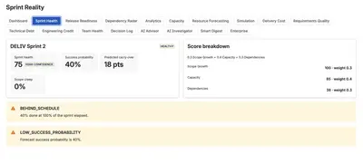 Sprint Reality for Atlassian — screenshot