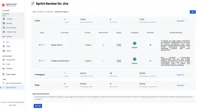 Sprint Review for Jira for Atlassian — screenshot