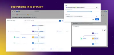 STAGIL Link Maps - Work links dependency & hierarchy graphs for Atlassian — screenshot