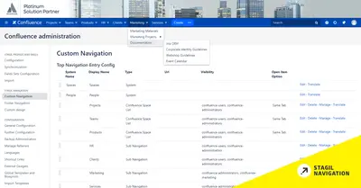 STAGIL Navigation Menus and Themes for Confluence for Atlassian — screenshot