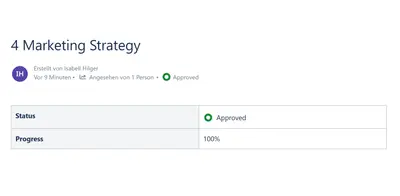 Status Badge for Comala Document Management for Atlassian — screenshot