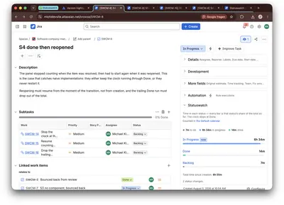Statuswatch for Atlassian — screenshot