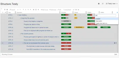 Structure.Testy by Tempo - Add Test Checklists to Structure for Atlassian — screenshot