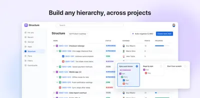 Structure for Atlassian — screenshot