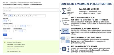 Sum-up Custom Field for Atlassian — screenshot