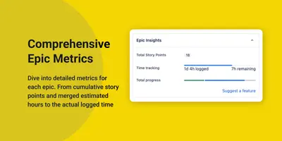Sum up Story Points in Epic for Jira for Atlassian — screenshot