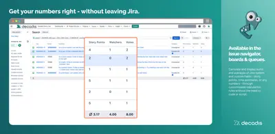sumUp for Jira for Atlassian — screenshot
