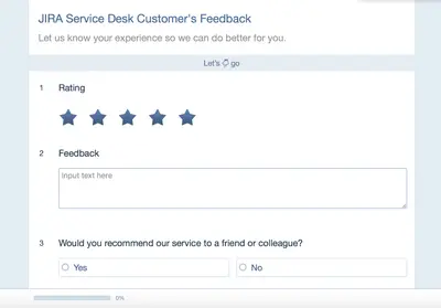 SurveyCake for Jira Service Desk for Atlassian — screenshot