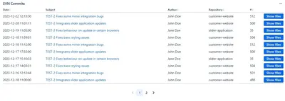 SVN Connector for Jira for Atlassian — screenshot