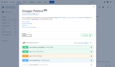 Swagger Editor and Swagger UI for Jira for Atlassian — screenshot