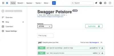 Swagger UI Viewer for Confluence (OpenAPI integration) for Atlassian — screenshot