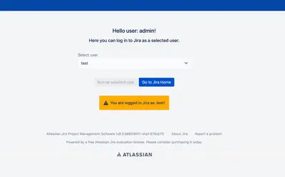 Switch to User and Delegating SU for Jira for Atlassian — screenshot