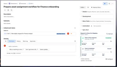 Sync SLA for Atlassian — screenshot
