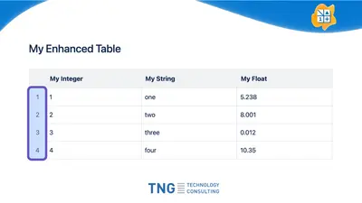 Table Enhancer for Confluence for Atlassian — screenshot