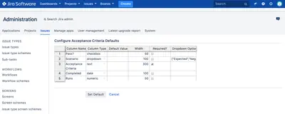 Tables for Jira for Atlassian — screenshot