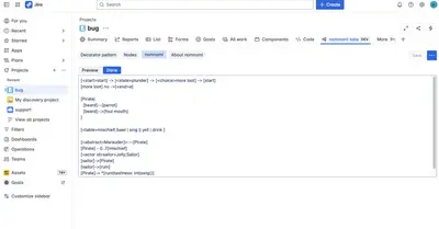 Tabs & nomnoml UML diagrams for Jira for Atlassian — screenshot