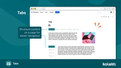 Tabs for Confluence for Atlassian — screenshot