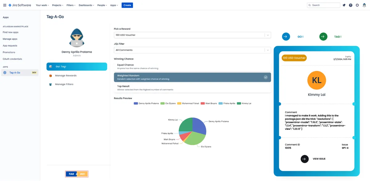 Tag-A-Go — screenshot from the Atlassian Marketplace listing
