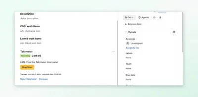 Tallymeter - Time Tracking, Timer & Invoicing for Jira for Atlassian — screenshot