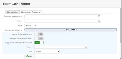 TeamCity Remote Trigger Hook for Atlassian — screenshot