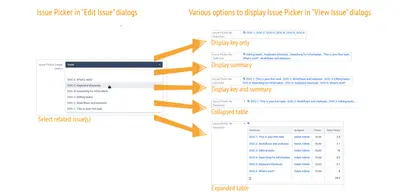 Teamworkx Issue Picker for Jira for Atlassian — screenshot