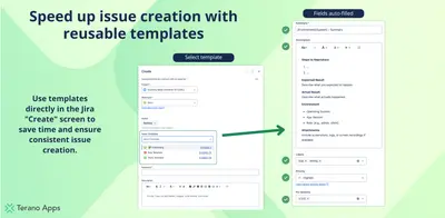 Templify - Issue Templates for Jira for Atlassian — screenshot