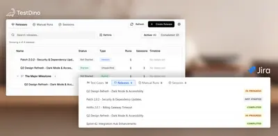 TestDino for Jira for Atlassian — screenshot
