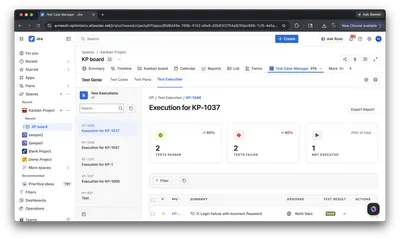 TestGenie - AI Test Case Management for Jira for Atlassian — screenshot