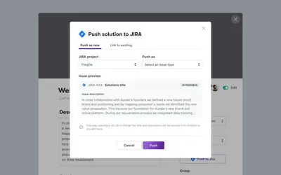 TheyDo - Journey Management for Atlassian — screenshot