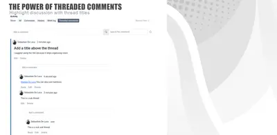 Threaded Comments for Atlassian — screenshot