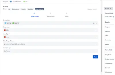 Ticket Merger for Atlassian — screenshot