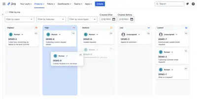Ticket Priority Levels Manager for Jira for Atlassian — screenshot