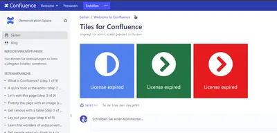 TileMenu for Confluence Server for Atlassian — screenshot
