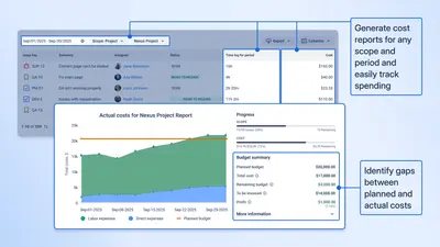 Time & Cost Tracker for Jira (Timesheet | Budget | Reports) for Atlassian — screenshot