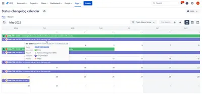 Time in Status Calendar & Worklog Roadmap for Jira for Atlassian — screenshot