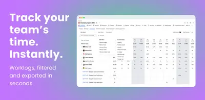 TimeEase - Time Tracker, Timesheet & Worklog Viewer for Jira for Atlassian — screenshot