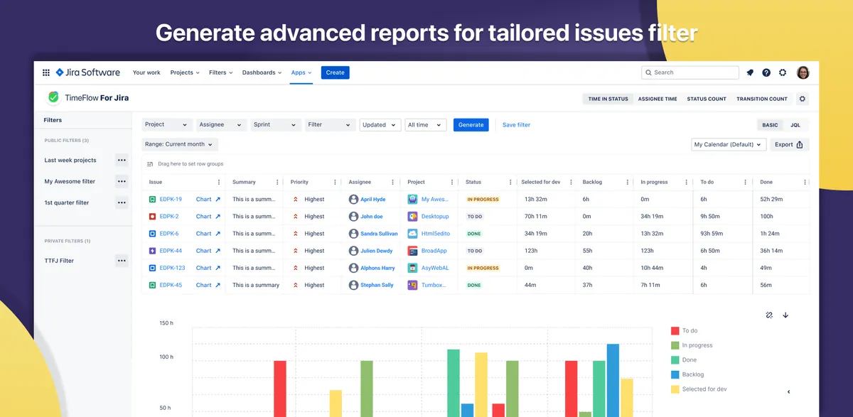 TimeFlow for Jira — screenshot from the Atlassian Marketplace listing