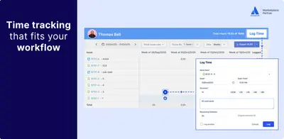 Timesheets by Rymo: Time tracker and Timesheet tracking for Atlassian — screenshot