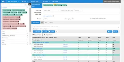 Timesheets for Jira for Atlassian — screenshot