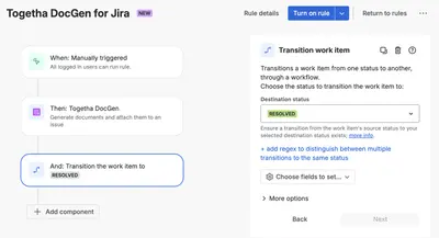 Togetha DocGen for Jira for Atlassian — screenshot