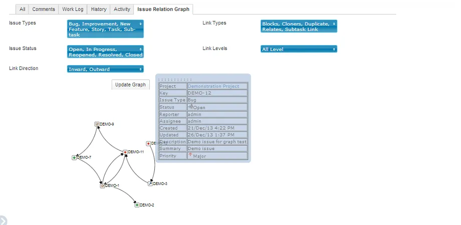 Traceability Matrix and Link Graph — screenshot from the Atlassian Marketplace listing
