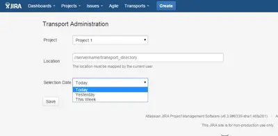 Transports Error Issue Creator for Atlassian — screenshot
