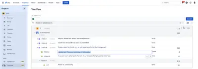 Tree-View to structure your issues for Atlassian — screenshot