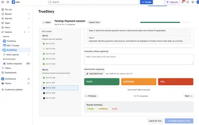 TrueStory QA for Atlassian — screenshot