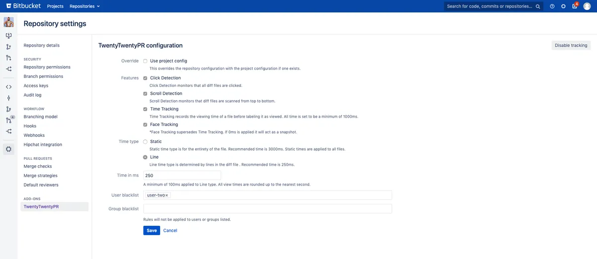 TwentyTwentyPR — screenshot from the Atlassian Marketplace listing