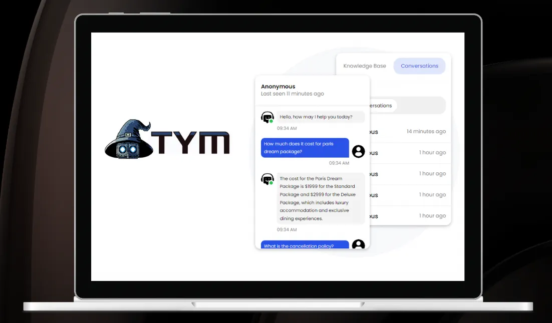 TymBot for Confluence — screenshot from the Atlassian Marketplace listing
