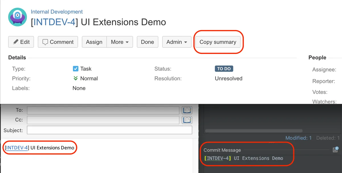 UI Extensions Jira — screenshot from the Atlassian Marketplace listing